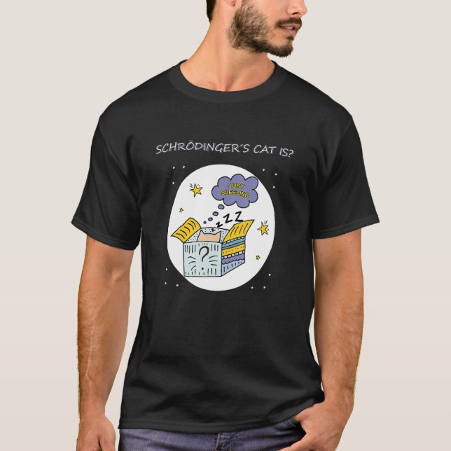 Fysik Kvantum Student Nörd Död Levande Schr Ting T Shirt (Framsida)