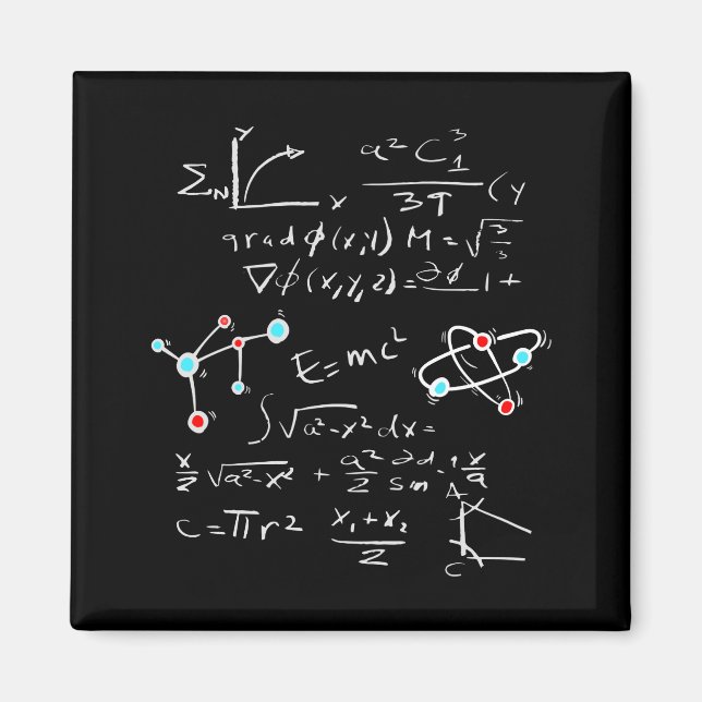 Fysik Matematik Formel Lärare Student Atomer och M Magnet (Framsidan)