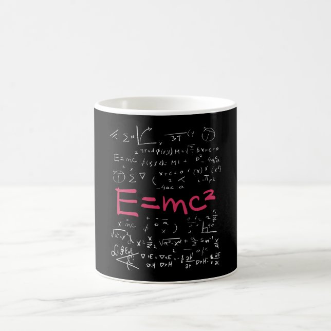 Fysik och matematiska formler EMC2 Kaffemugg (Center)