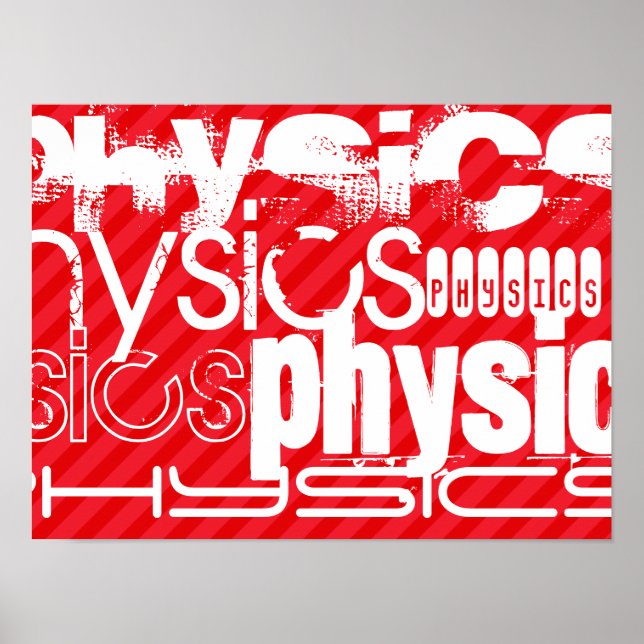 Fysik; Scarlet Red Rand Poster (Framsidan)