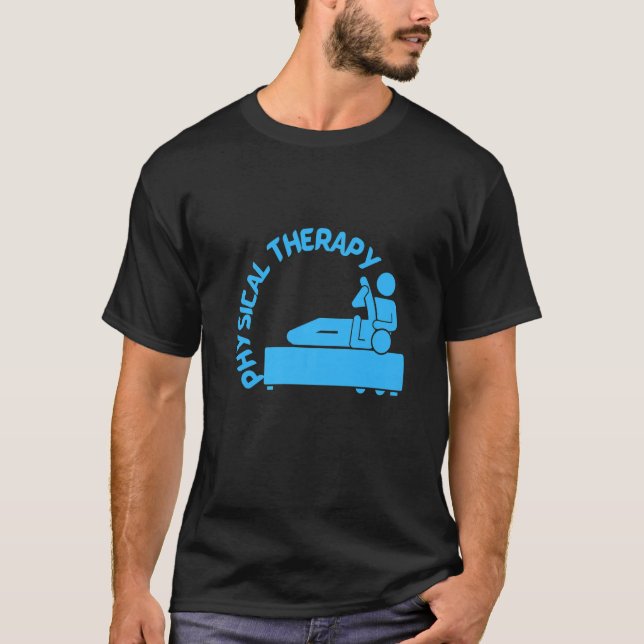 Fysikalisk behandling, premie för fysioterapi t shirt (Framsida)