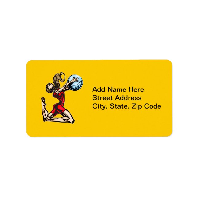 Fysikalisk lämplighet adressetikett (Framsidan)