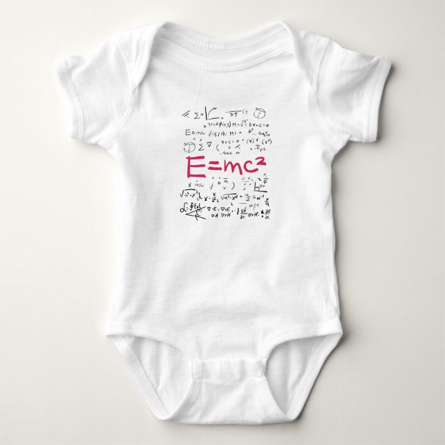 Fysikalisk och matematisk formel EMC2 T Shirt (Framsida)