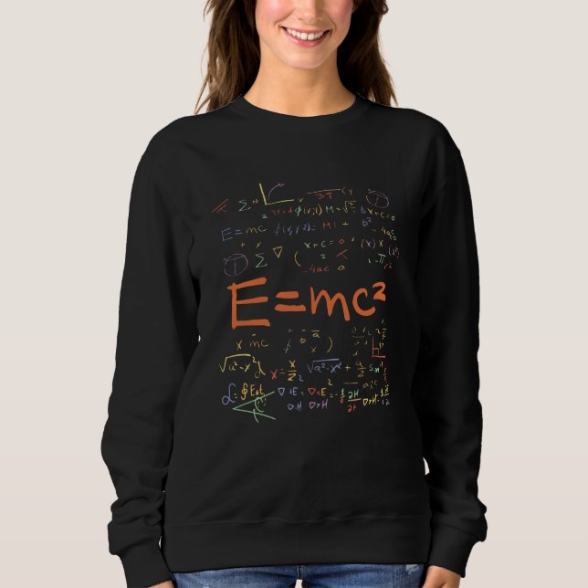 Fysikalisk och matematisk formel EMC2 T Shirt (Framsida)