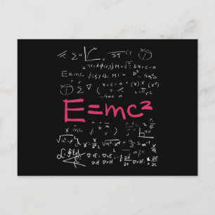 Fysikalisk och matematisk formel EMC2 Vykort