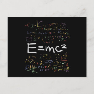 Fysikalisk och matematisk formel EMC2 Vykort