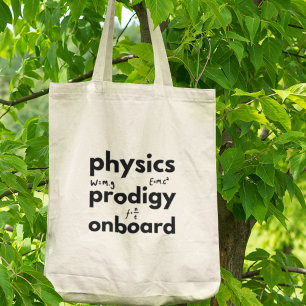 Fysikalisk prodigy inbyggt fysikforskarlärare tygkasse