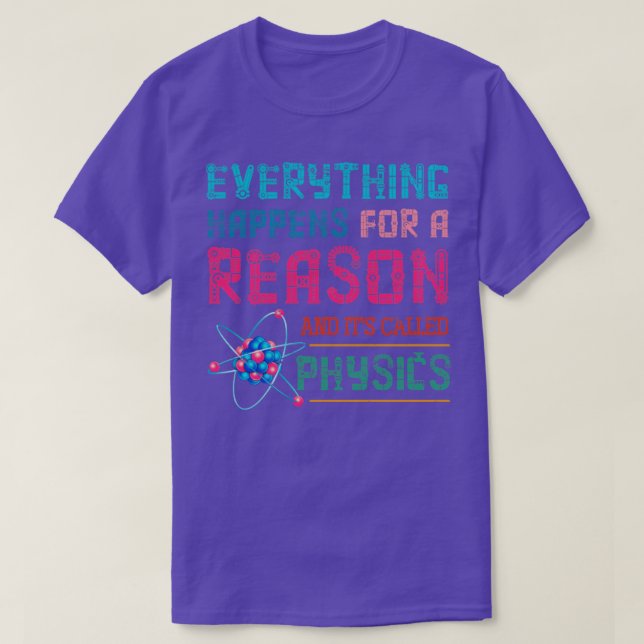 Fysikalisk retro Science Physics T Shirt (Design framsida)