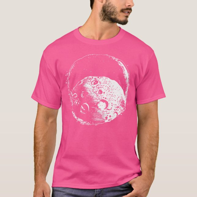 Fysikalisk storskalig gift-idea moonlandande Måne- T Shirt (Framsida)