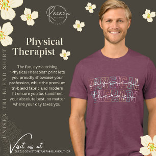 Fysikalisk terapeut Unisex Tri-Blend Shirt T