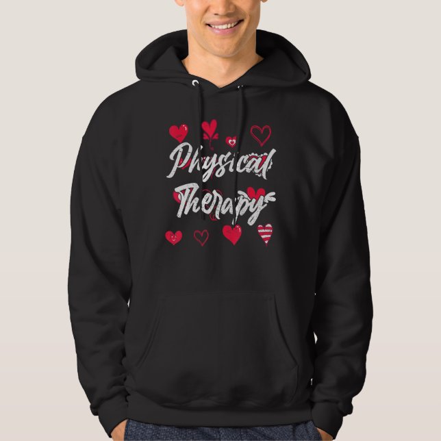 Fysikalisk terapi Pt Fysisk terapi Hjärtat Fysisk Hoodie (Framsida)