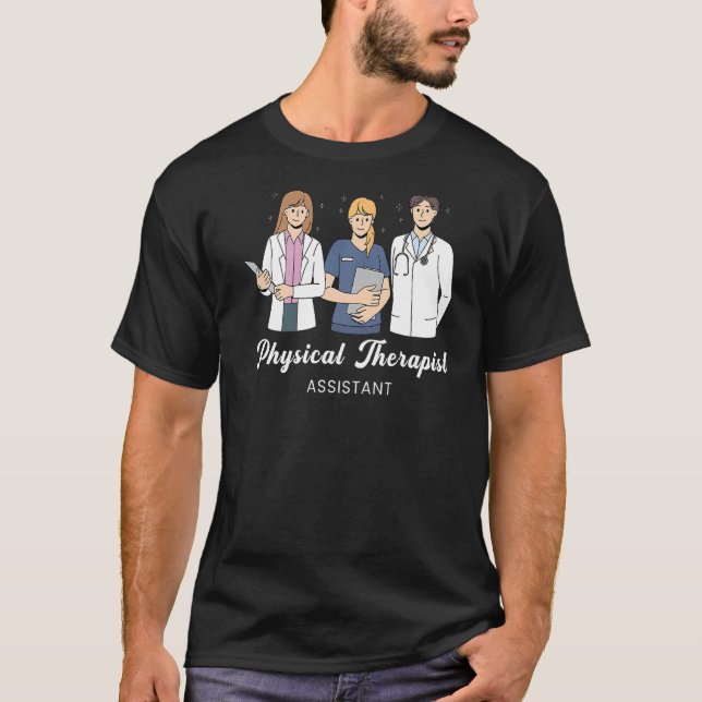 Fysikalisk terapiassistent fysikterapi Gra T Shirt (Framsida)