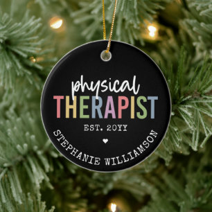 Fysikalisk terapibehandlare PT Student PhysioThera Julgransprydnad Keramik