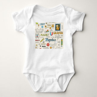 Fysikaliska koncept, handritad vintage stil. t shirt