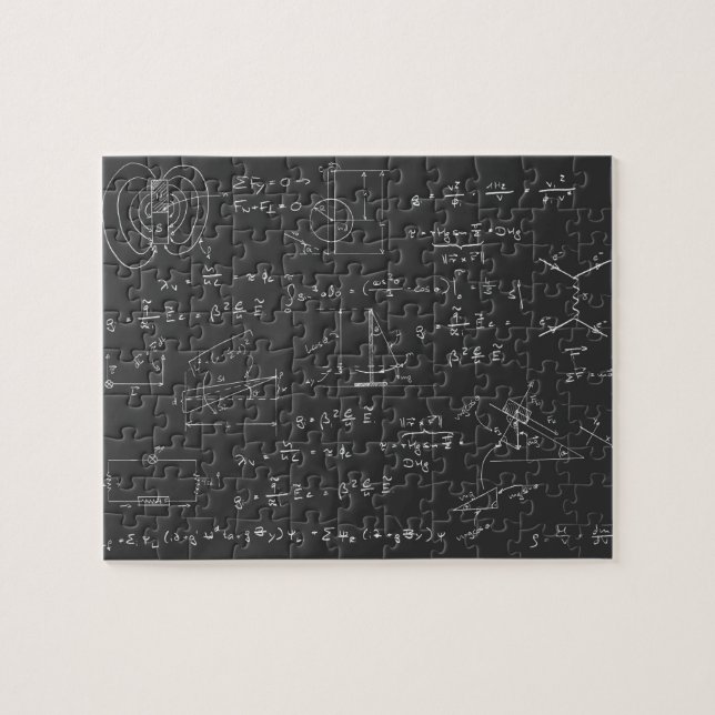Fysikdiagram och formler pussel (Horisontell)