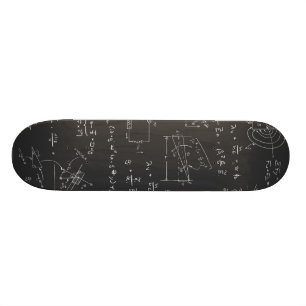 Fysikdiagram och formler skateboard bräda 19,5 cm