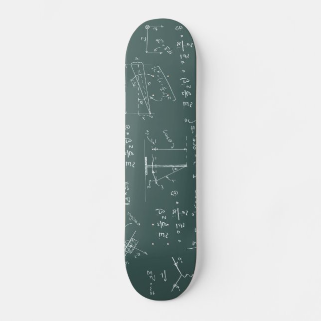 Fysikdiagram och formler skateboard bräda 20,5 cm (Framsida)