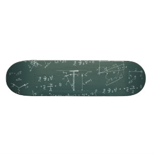 Fysikdiagram och formler skateboard bräda 20,5 cm
