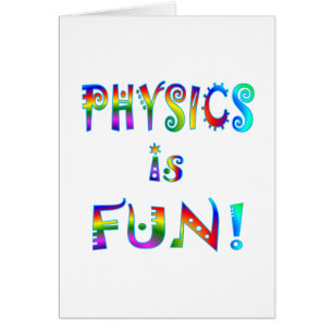 Fysiken är rolig hälsningskort