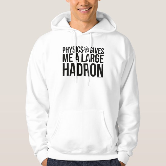Fysiken ger mig en stor Hadron Munkjacka (Framsida)