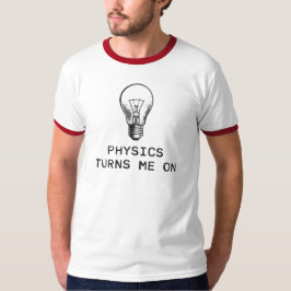 Fysiken vänder på mig tee shirt