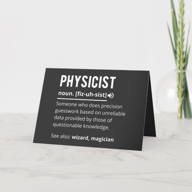 fysiker helgkort (Framsida)