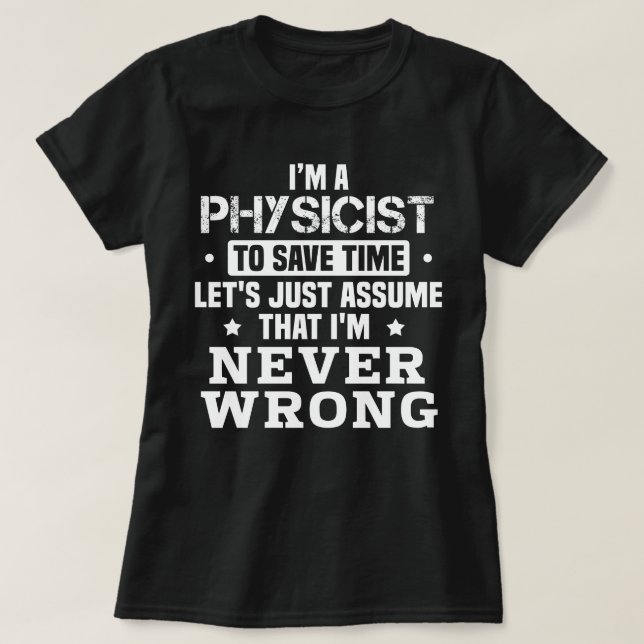 Fysiker T Shirt (Design framsida)