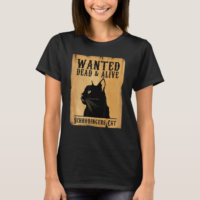 Fysikern Shrodingers  Fysikstudent Schrodinger T Shirt (Framsida)