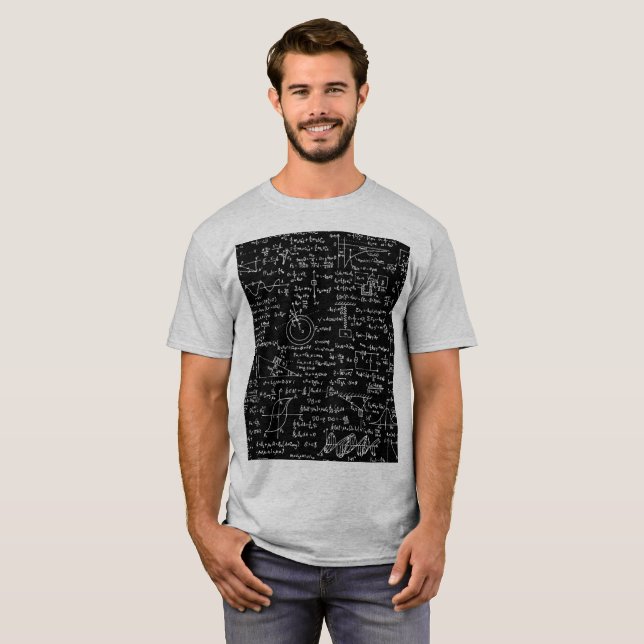 Fysiklikställande på svart // t-shirt (Hel framsida)