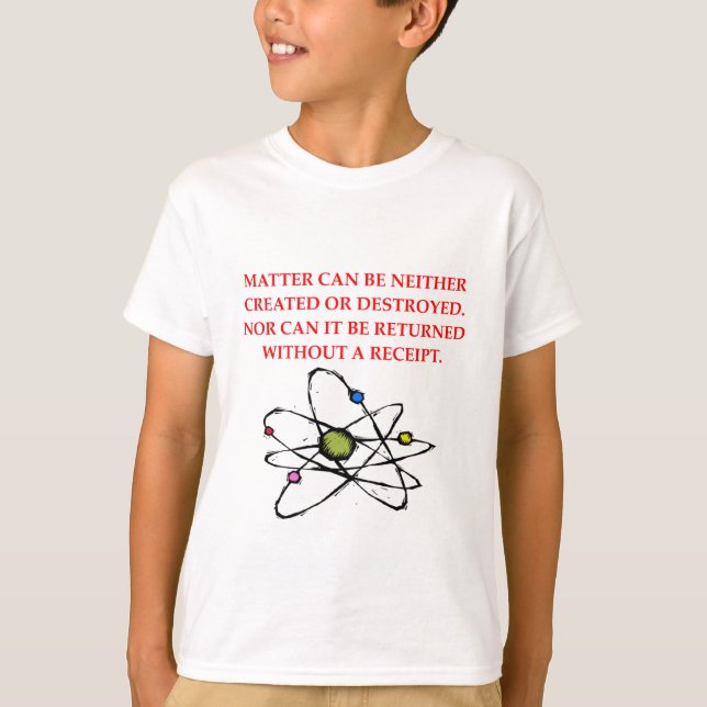 fysikskämt tee shirt (Framsida)