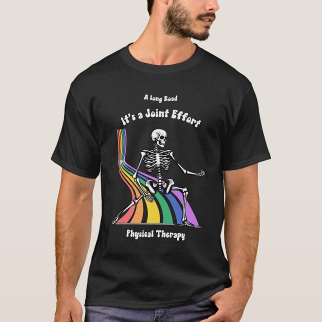 Fysioterapeut humoristisk "Det är ett samarbete" e T Shirt (Framsida)