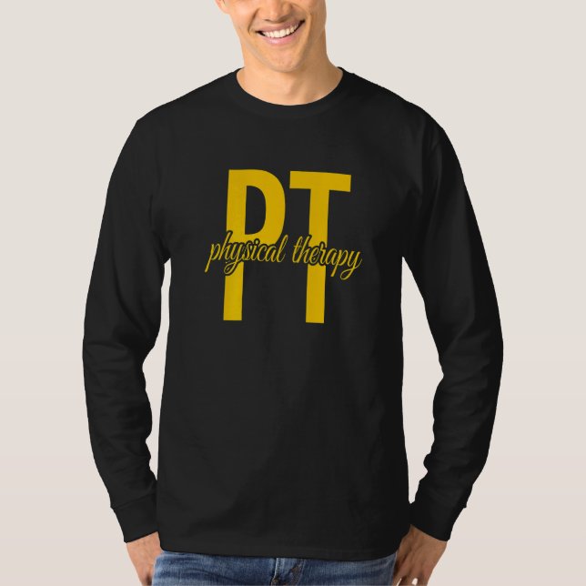 Fysioterapeut Pt Fysioterapi T Shirt (Framsida)