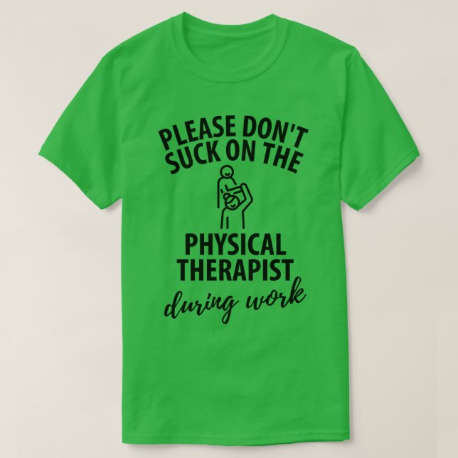 fysioterapeutisk fysisk terapigåva som säger rolig t shirt (Design framsida)