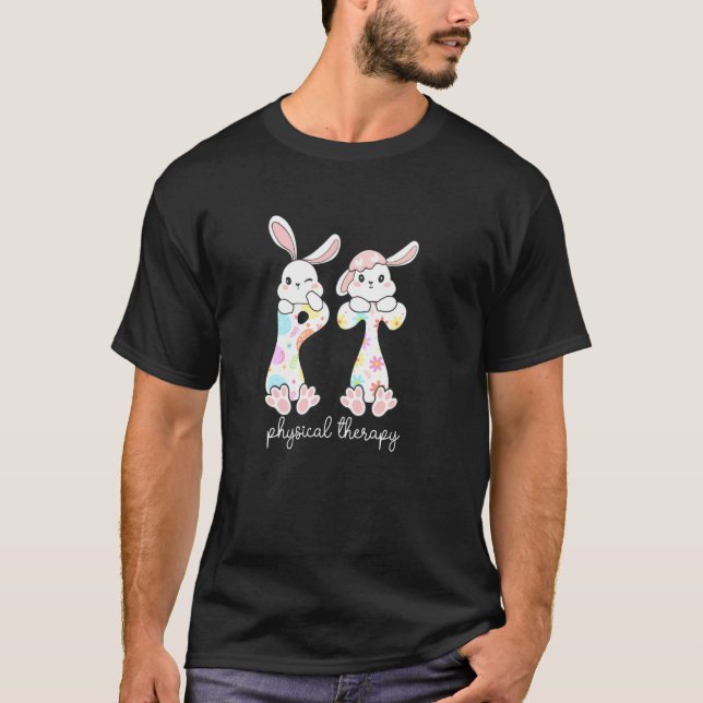 Fysioterapi Påskharen PT Terapeut Påsk T Shirt (Framsida)