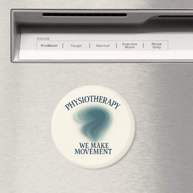 Fysioterapi vi gör rörelse - modern konst magnet (In Situ (Dishwasher))