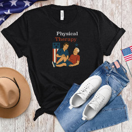 Fysisk behandling fjärde juli t shirt