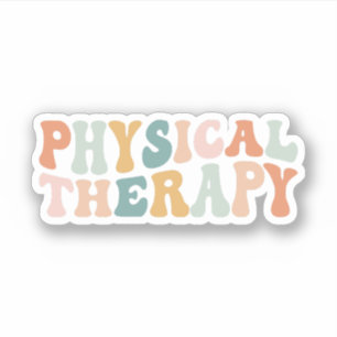 Fysisk behandling med Groovy Physical Therapist PT Klistermärken