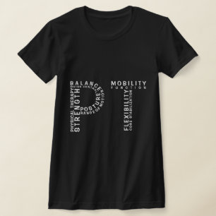 Fysisk behandling "PT" Ord Art T-Shirt
