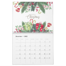 Fysisk Blommigt - juldesign för botaniska Helgdag Kalender