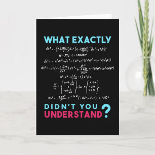 Fysisk formel Joke lustig Math Kort