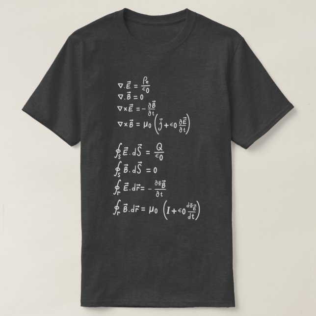 Fysisk formel t shirt (Design framsida)