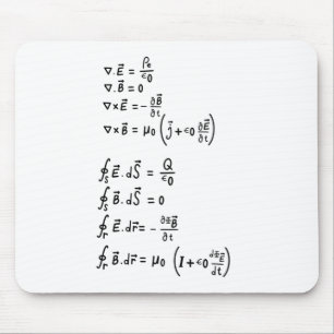 Fysisk formel T-Shirt-inbjudningskorgssymbol Musmatta