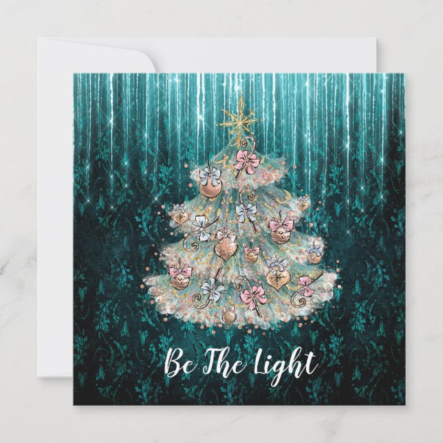 *~* Fysisk julhelg i New Age Andlig Julkort (Framsida)