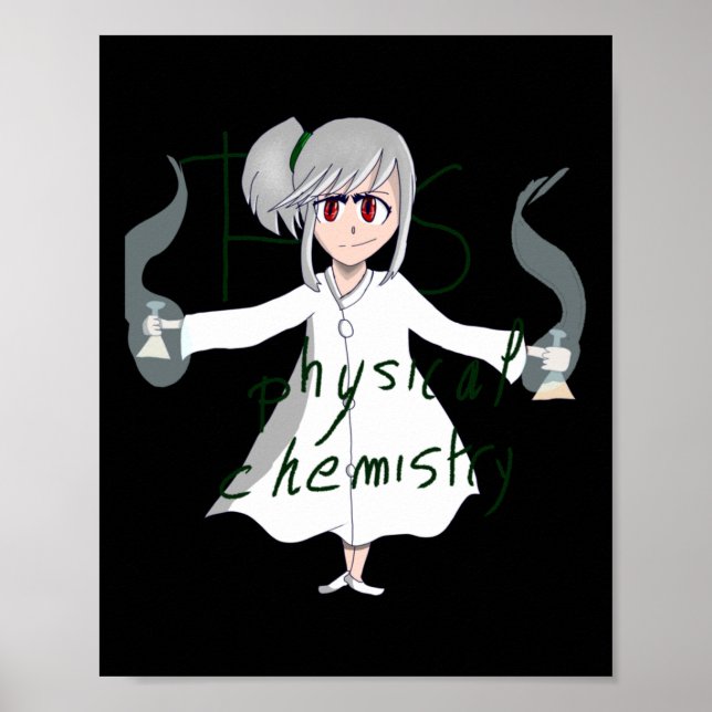 Fysisk kemi-etikett poster (Framsidan)