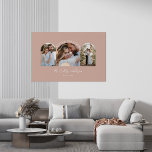 Fysisk krämarch med flera foto-bröllop-presentdeko fototryck<br><div class="desc">Ett par multifoto-bröllop-meddelanden och en presenthemdekanter poster utskrift. Modern elegant jordfin naturlig persikodammig rosa terracotta colorway.</div>