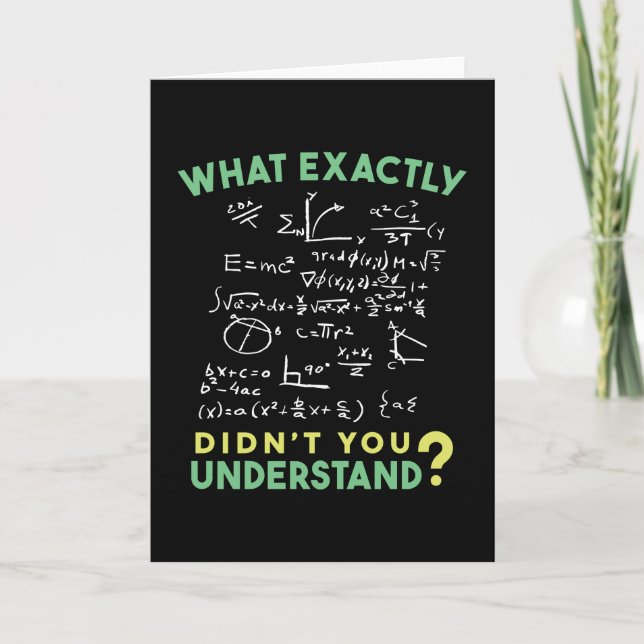 Fysisk matematisk formel-Joke Kort (Framsida)