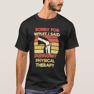 Fysisk PT-ström med svag Kneersättare T Shirt