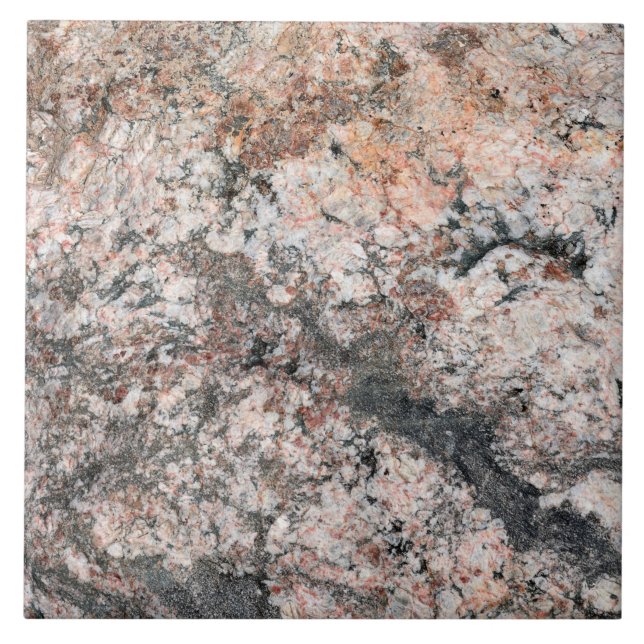 Fysisk Rosa Peach Grått Sten Struktur Mönster Foto Kakelplatta (Framsidan)