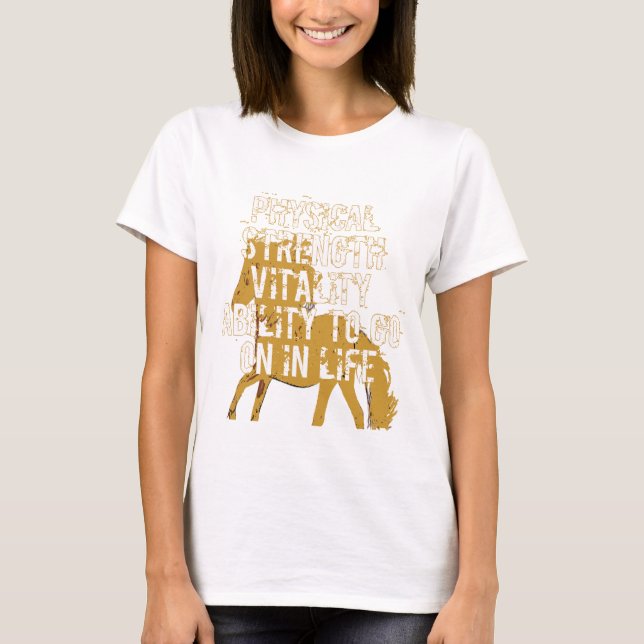 fysisk styrka livskraft t shirt (Framsida)