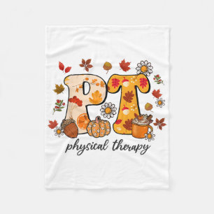 Fysisk terapeut Shirt Pt Fall Thanksgiving Autu Fleecefilt